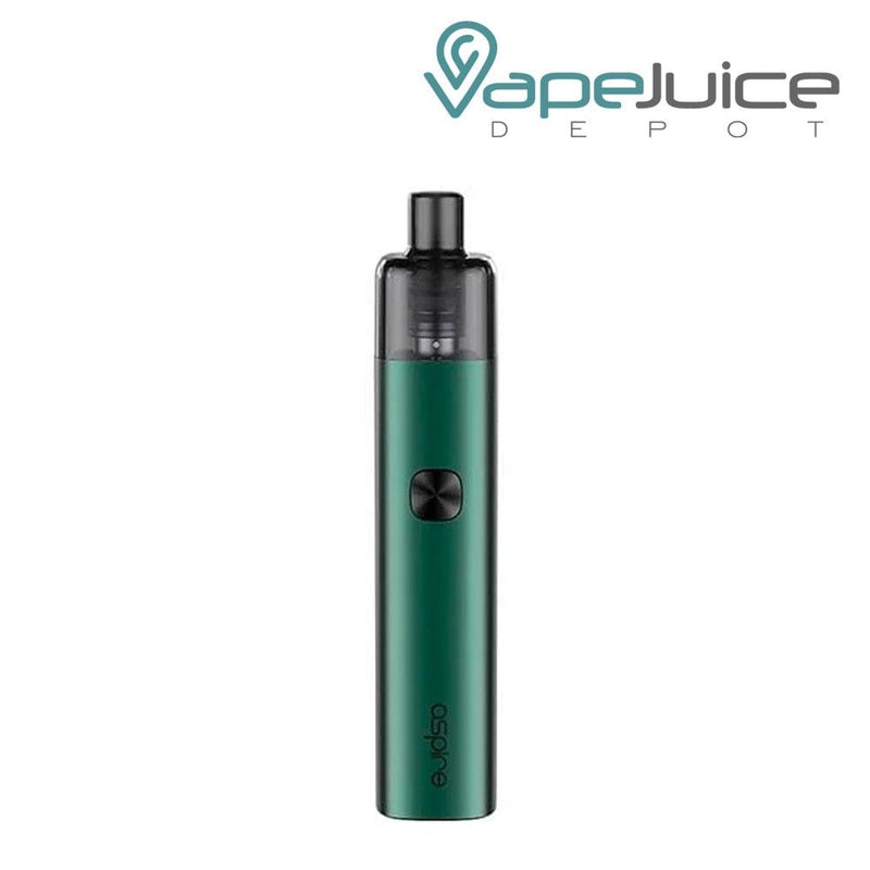 Hunter Green AVP-CUBE Pod Kits with a firing button and Aspire logo beneath - Vape Juice Depot