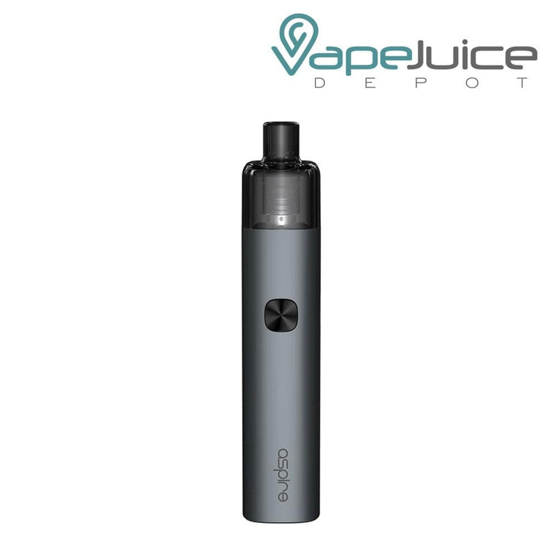 Space Gray AVP-CUBE Pod Kits with a firing button and Aspire logo beneath - Vape Juice Depot