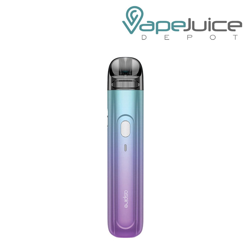 Aquamarine Gradient Aspire Flexus Q Pod Kit with a firing button - Vape Juice Depot