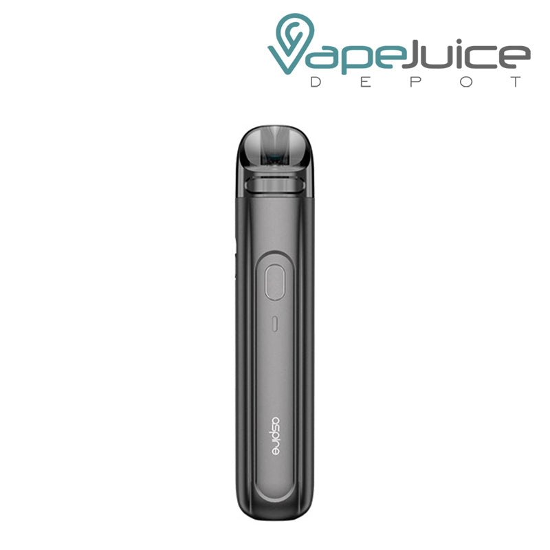 Gunmetal Grey Aspire Flexus Q Pod Kit with a firing button - Vape Juice Depot