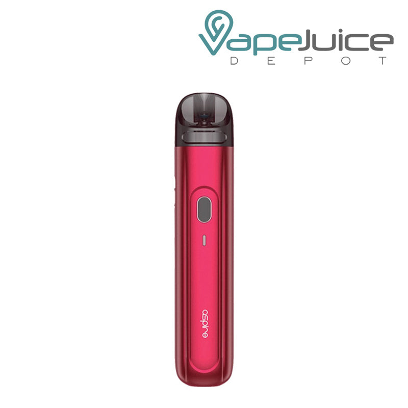 Red Aspire Flexus Q Pod Kit with a firing button - Vape Juice Depot