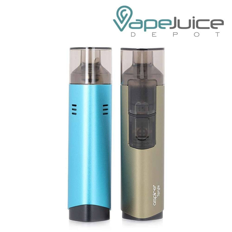 Two colors of Aspire Spryte AIO Pod System Kit - Vape Juice Depot