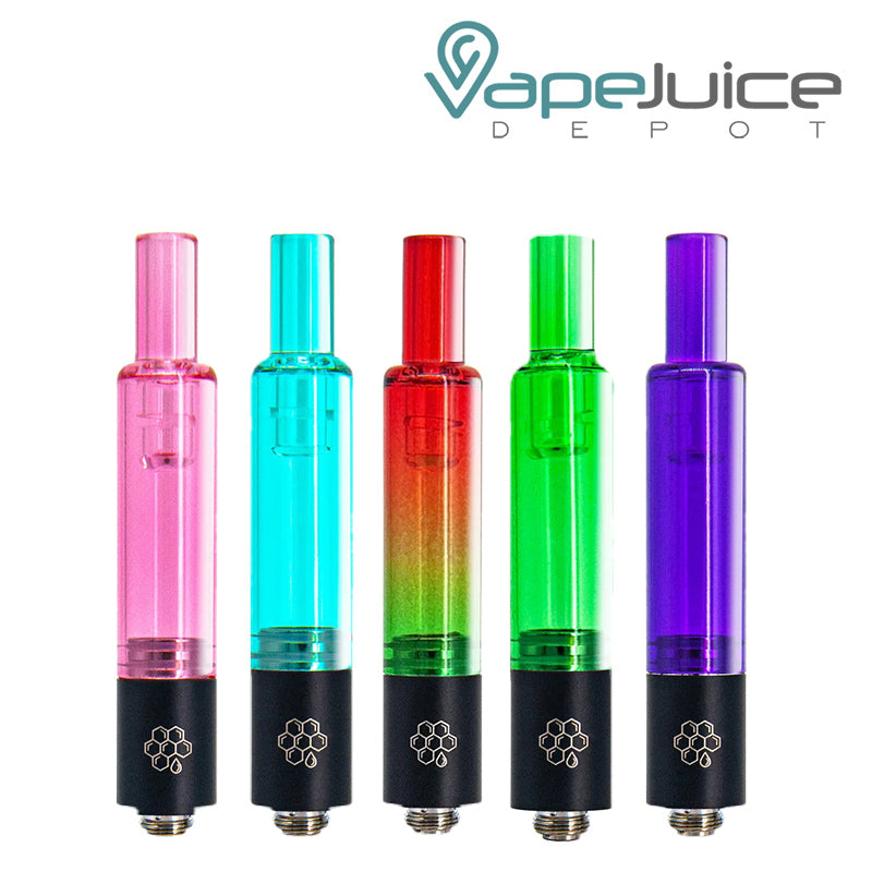 Five colors of DazzLeaf EZii Mini Wax Dab Tank - Vape Juice Depot