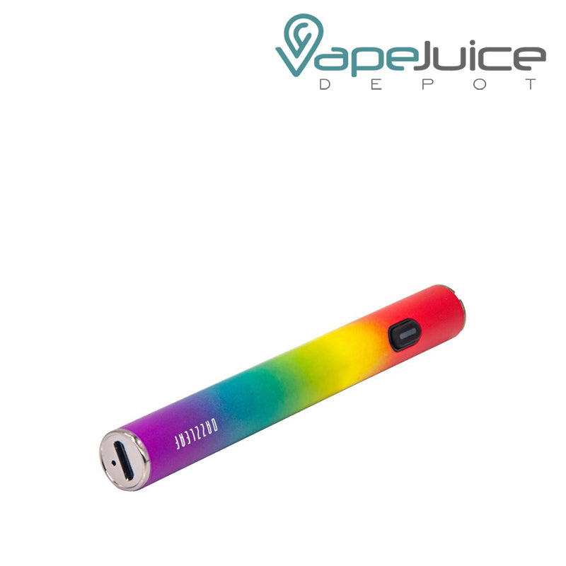 Side view of DazzLeaf VV 510 Preheat Micro USB Battery with a power button - Vape Juice Depot