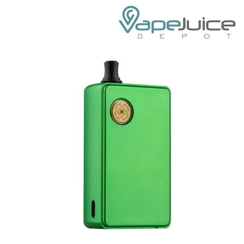 Green Dotmod DotLeaf Vaporizer Mod with its firing button - Vape Juice Depot