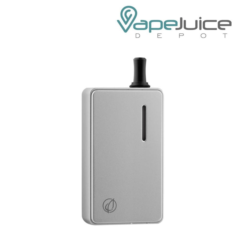 Silver Dotmod DotLeaf Vaporizer Mod with its LED Indicator Light - Vape Juice Depot