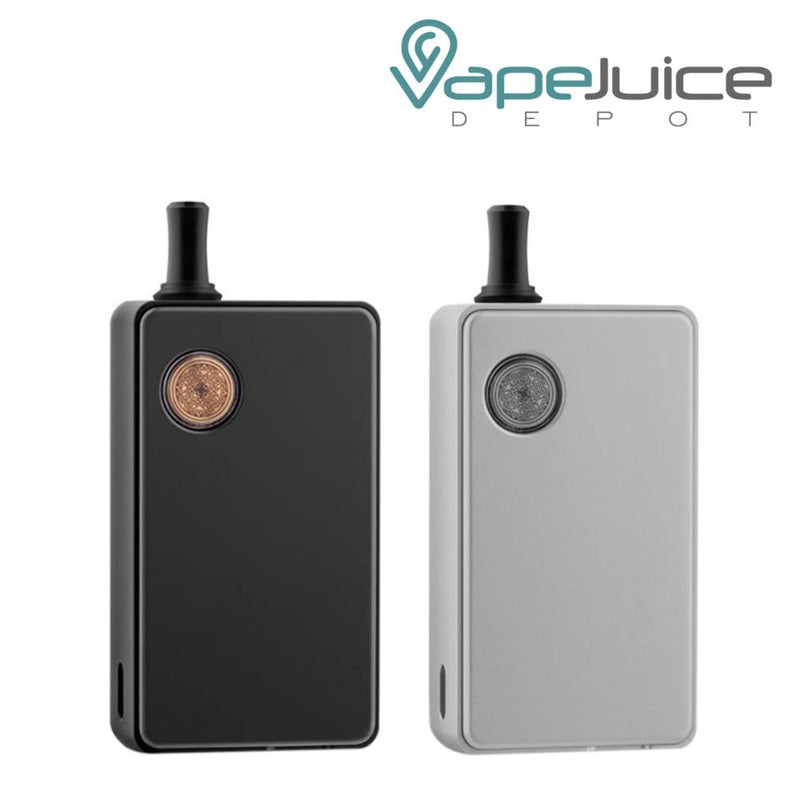 Black and grey Dotmod DotLeaf Vaporizer Mods and their Firing Buttons - Vape Juice Depot