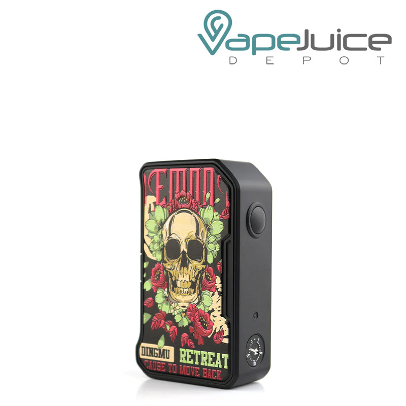 Black Skull and Roses Dovpo M VV II 280W Box Mod with firing button - Vape Juice Depot