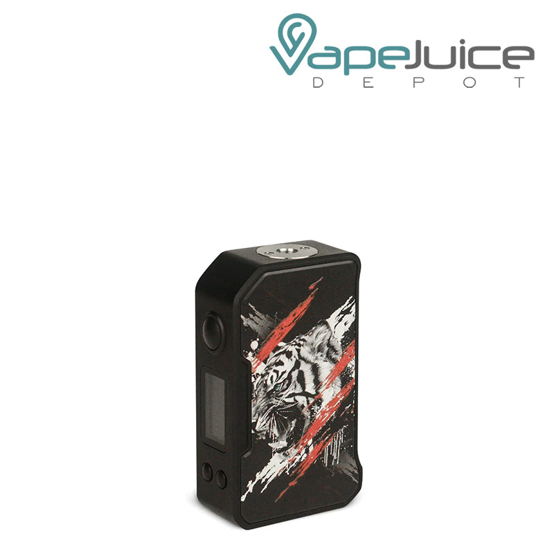 Tiger Black Dovpo MVP 220W Box Mod with a firing button and color screen - Vape Juice Depot