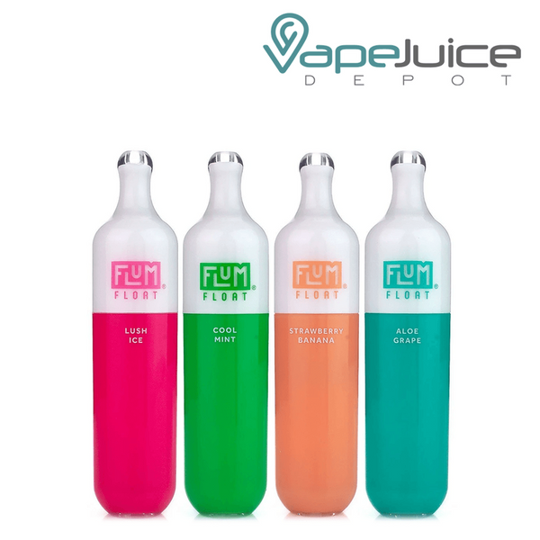 Four different flavors of Flum Float Disposable Vape 3000 Puffs - Vape Juice Depot