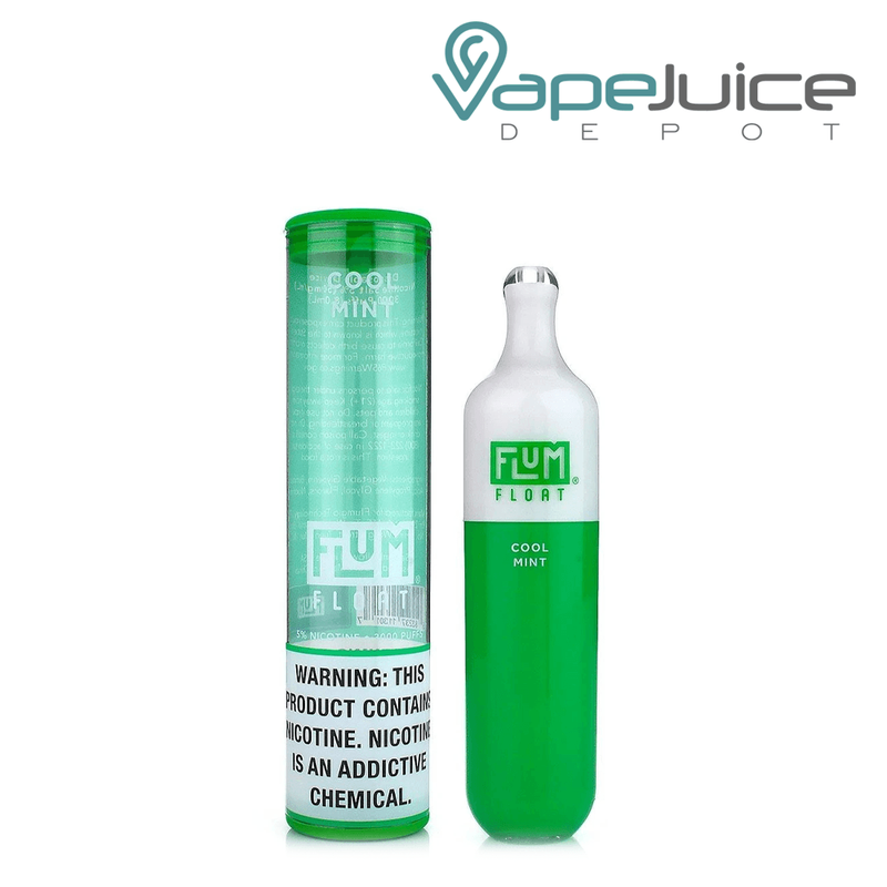 A box and a Cool Mint Flum Float Disposable Vape - Vape Juice Depot