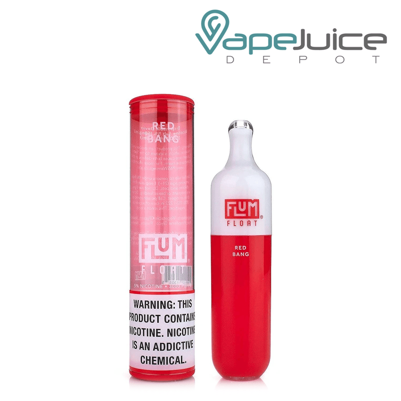 A box and a Red Band Flum Float Disposable Vape - Vape Juice Depot