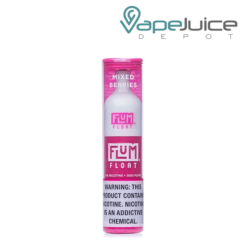 A box and a Mixed Berries Flum Float Disposable Vape - Vape Juice Depot