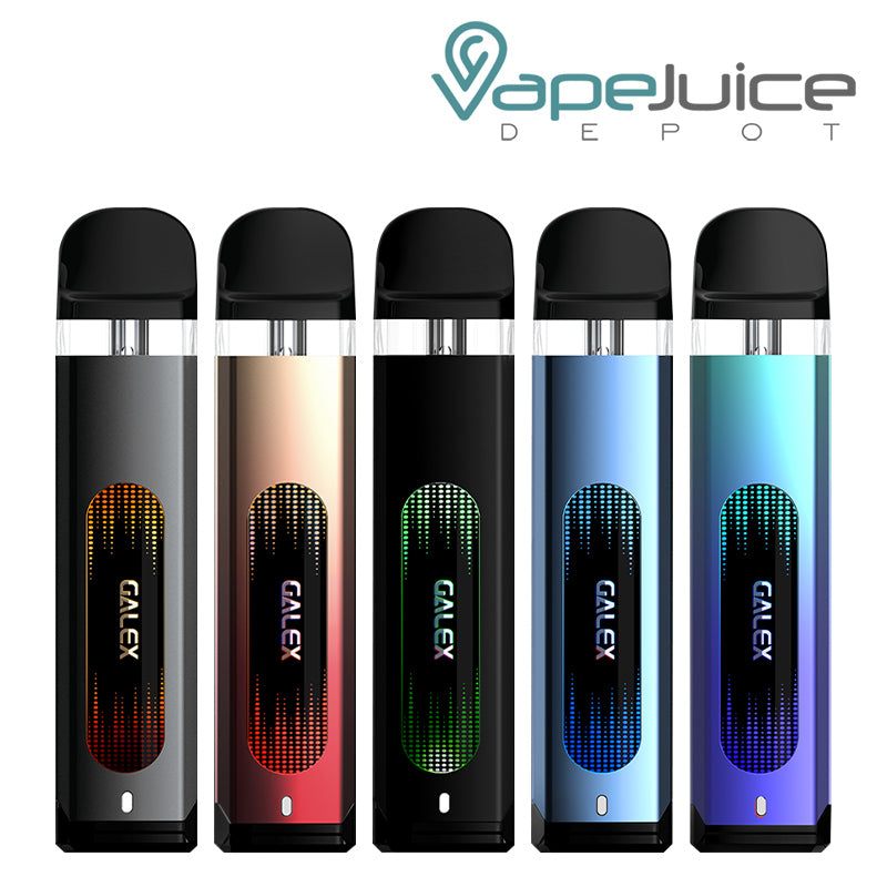 Five colors of FreeMax Galex Pod Kit - Vape Juice Depot