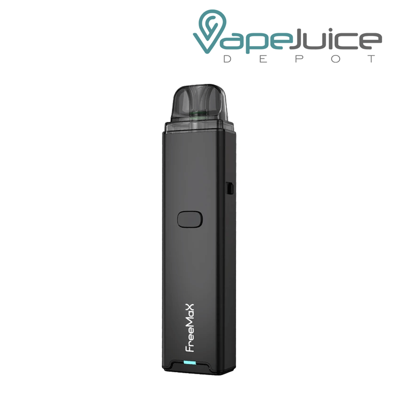 Black FreeMax ONNIX Pod System with an intuitive firing button - Vape Juice Depot