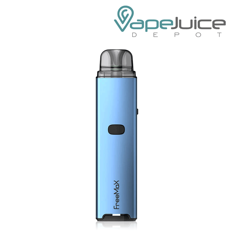 Blue FreeMax ONNIX Pod System with an intuitive firing button - Vape Juice Depot