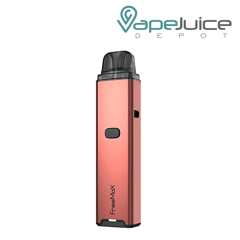 Coral Red FreeMax ONNIX Pod System with an intuitive firing button - Vape Juice Depot