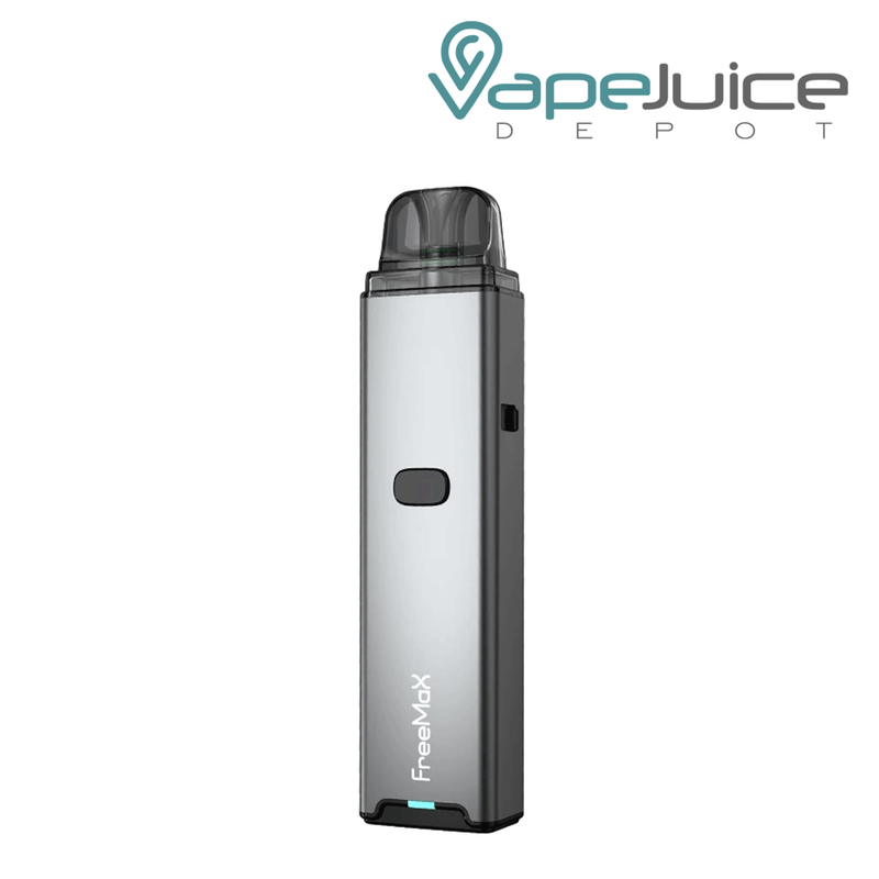 Grey FreeMax ONNIX Pod System with an intuitive firing button - Vape Juice Depot