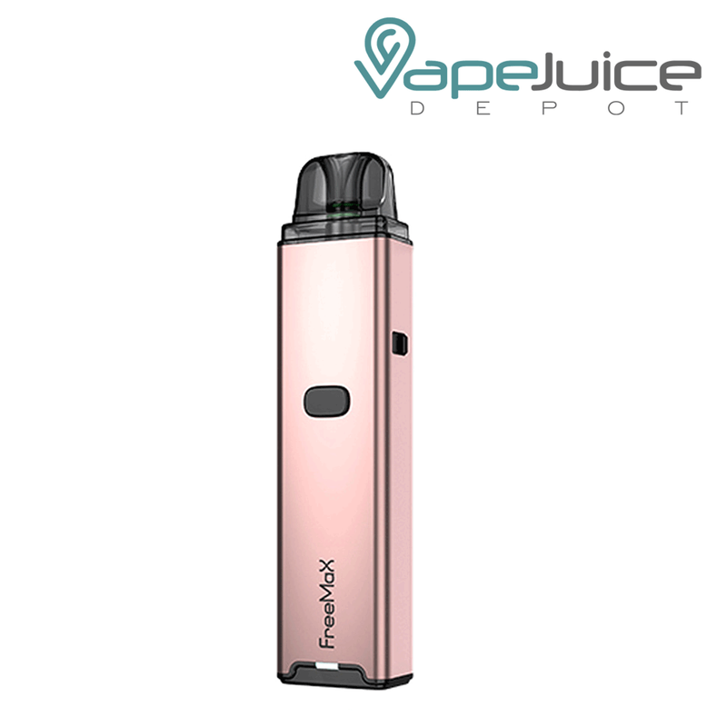 Rose Pink FreeMax ONNIX Pod System with an intuitive firing button - Vape Juice Depot