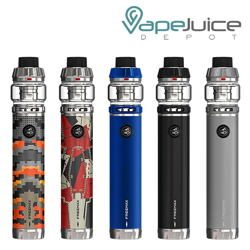 Five colors of FreeMax Twister 2 80W Kit - Vape Juice Depot