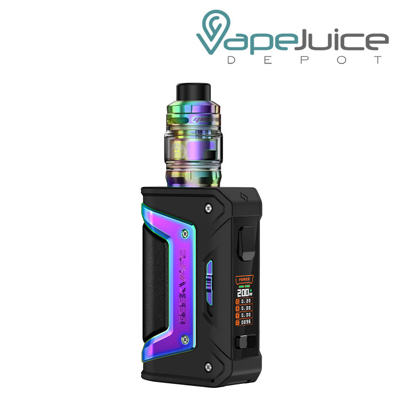 Rainbow GeekVape Aegis Legend Classic Kit (L200) with colored screen and buttons - Vape Juice Depot