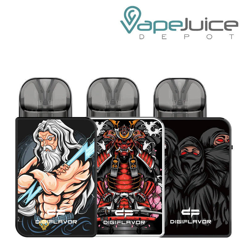 Three colors of GeekVape Digi-U Pod Kit - Vape Juice Depot