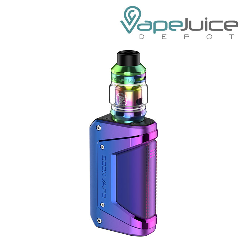 Rainbow Purple GeekVape L200 Aegis Legend 2 Kit with a firing button and screen - Vape Juice Depot