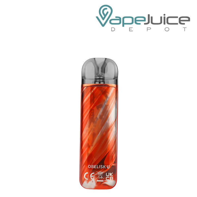 Backside of Red GeekVape Obelisk U Pod System - Vape Juice Depot
