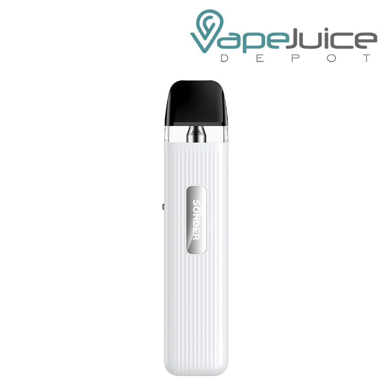 White GeekVape Sonder Q Pod Kit with a side button - Vape Juice Depot