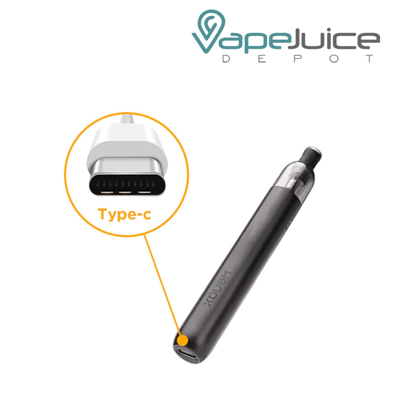 Charging port of GeekVape Wenax M1 1.2ohm Pod Kit - Vape Juice Depot