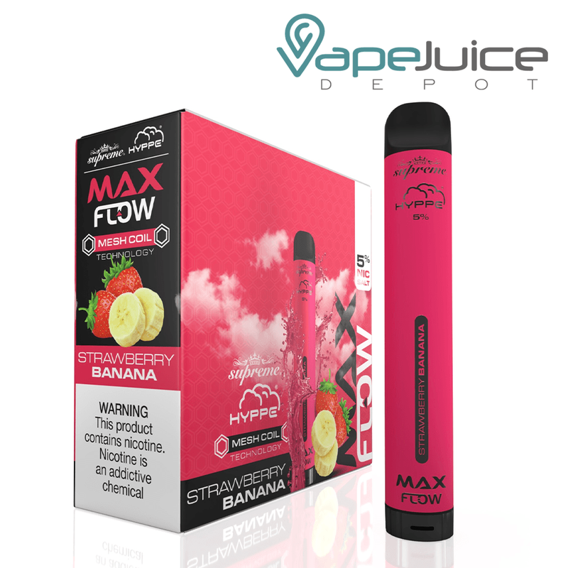Strawberry Banana HYPPE Max Flow Disposable Vape - Vape Juice Depot