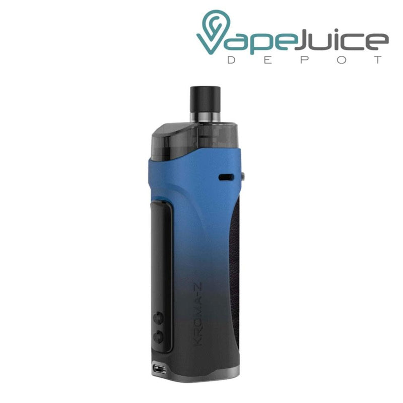 Midnight Blue Innokin Kroma-Z Pod Mod System with display screen and two adjustment buttons - Vape Juice Depot