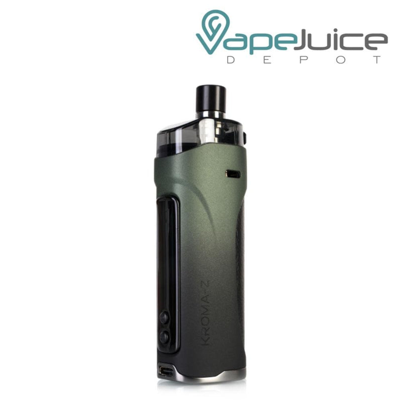 Midnight Green Innokin Kroma-Z Pod Mod System with display screen and two adjustment buttons - Vape Juice Depot
