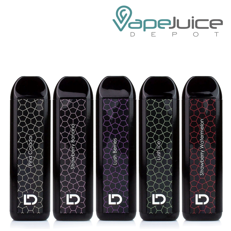 Five different flavors of LD HUGE Disposable vape - Vape Juice Depot