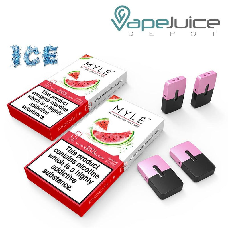 MYLE Pods Iced Watermelon | Pack of 4 - Vape Juice Depot