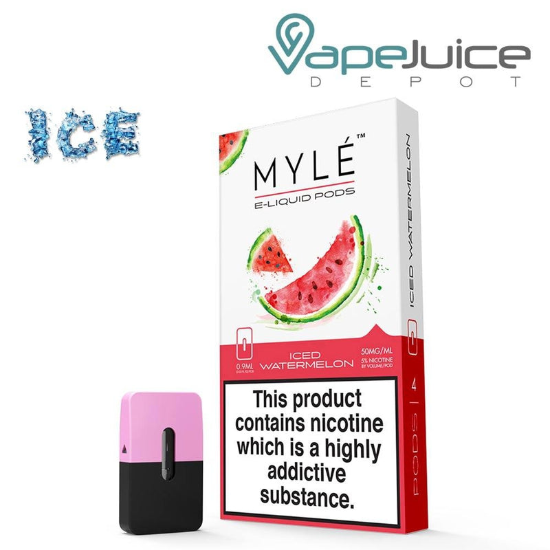 MYLE Pods Iced Watermelon | Pack of 4 - Vape Juice Depot