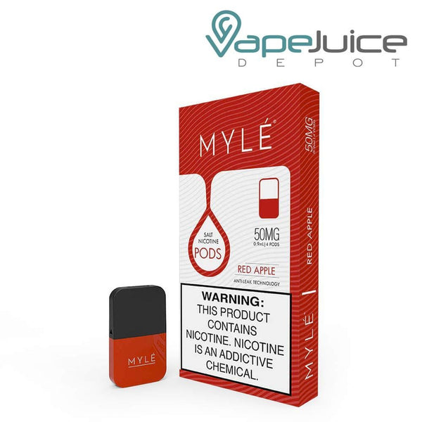 MYLE Pods V4 Red Apple NOT FOR SALE IN US - Vape Juice Depot