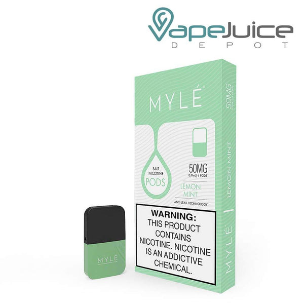 MYLE Pods V4 Lemon Mint NOT FOR SALE IN US - Vape Juice Depot