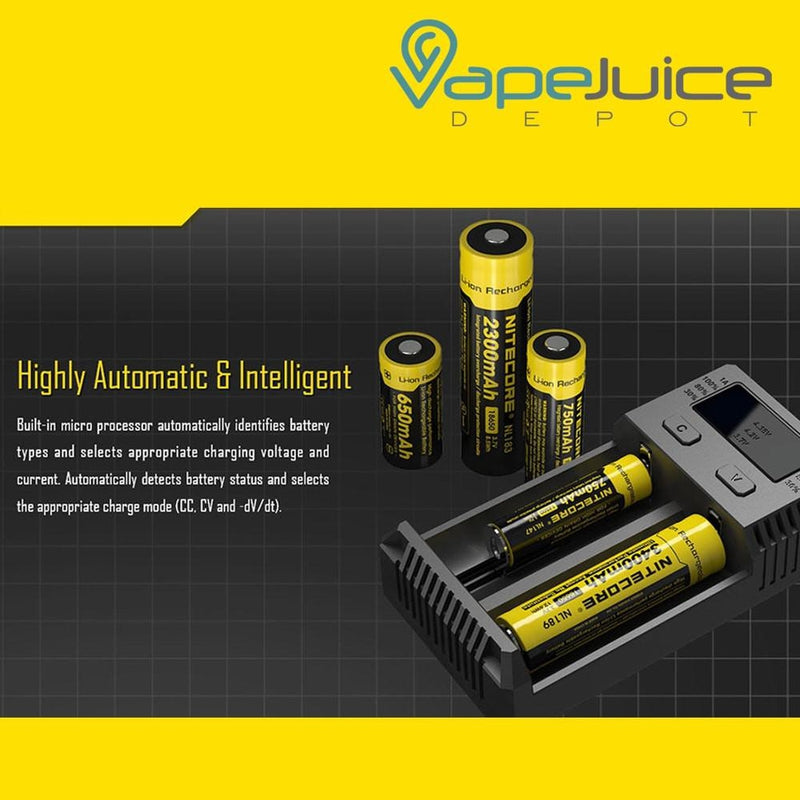 NITECORE Intellicharger NEW i2 Battery Charger - Vape Juice Depot