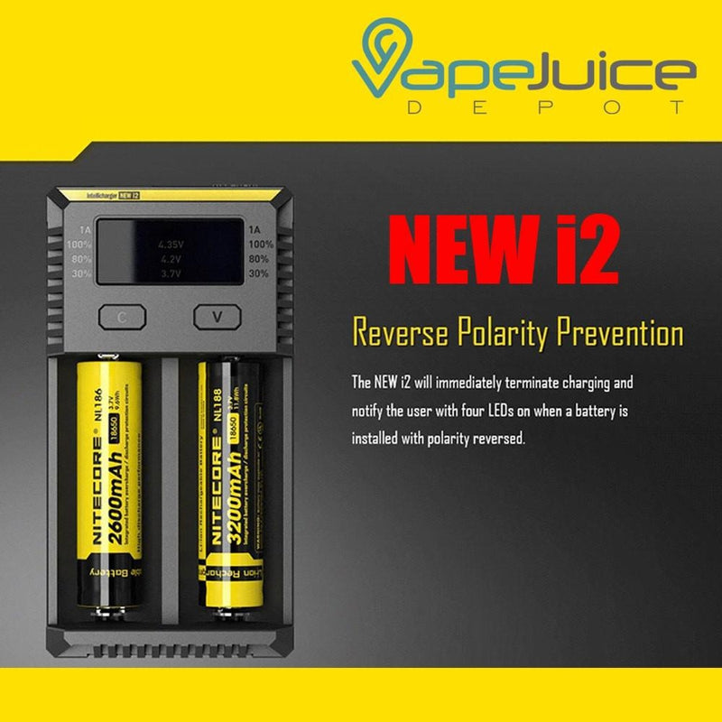 NITECORE Intellicharger NEW i2 Battery Charger - Vape Juice Depot