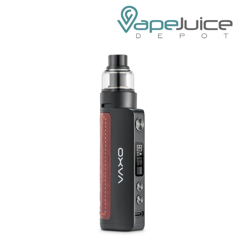 Black OXVA Origin 2 Kit with OLED Screen and adjustment buttons - Vape Juice Depot