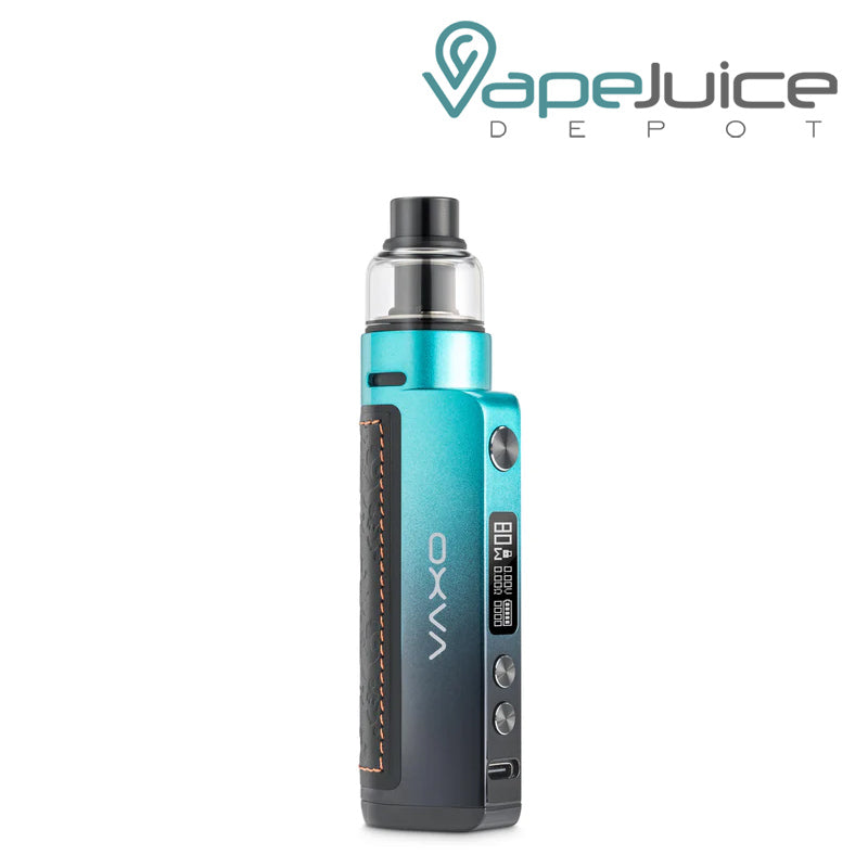 Turquoise Green OXVA Origin 2 Kit with OLED Screen and adjustment buttons - Vape Juice Depot