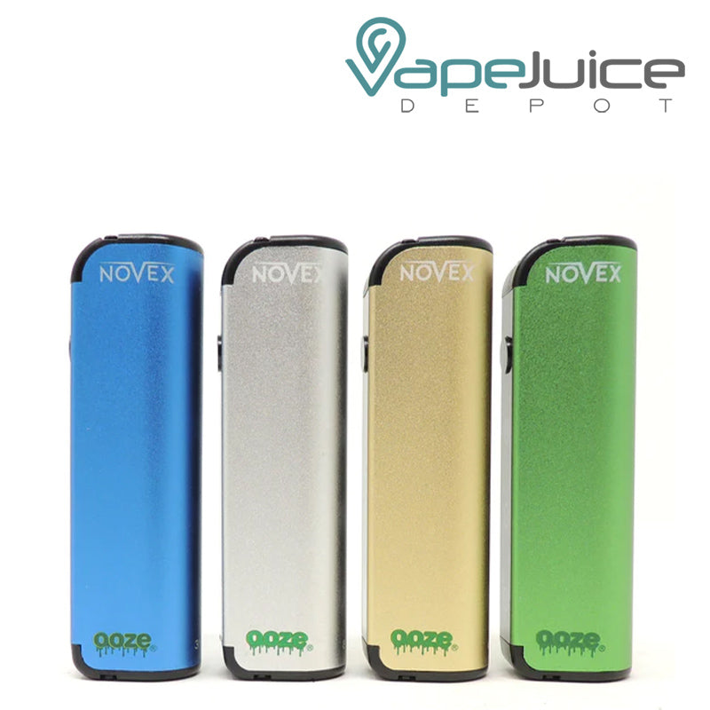 Four colors of Ooze Novex Extract Vape Battery - Vape Juice Depot