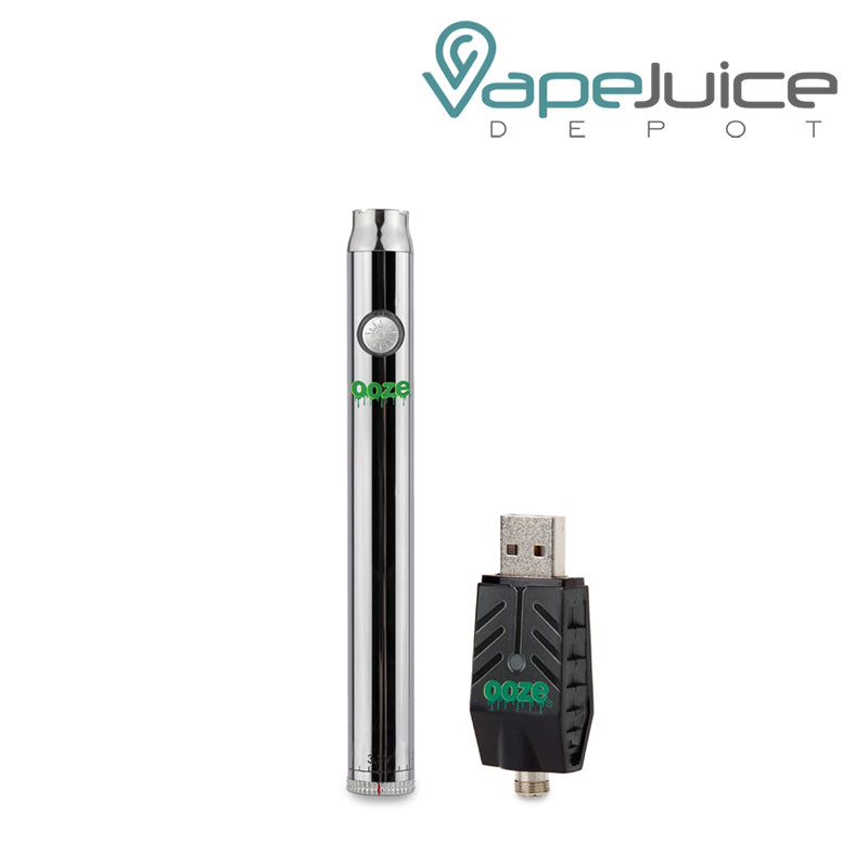 Cosmic Chrome Ooze Twist Slim Pen Battery with Smart USB - Vape Juice Depot