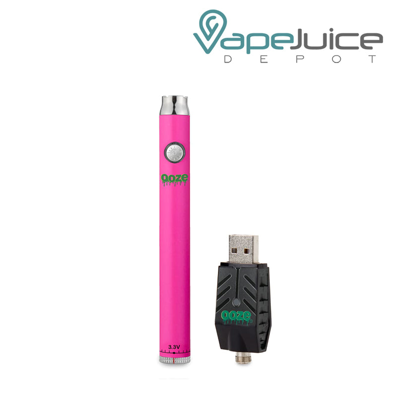 Atomic Pink Ooze Twist Slim Pen Battery with Smart USB - Vape Juice Depot