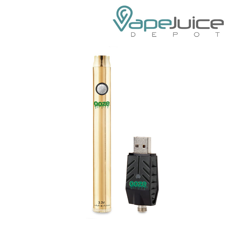 Lucky Gold Ooze Twist Slim Pen Battery with Smart USB - Vape Juice Depot