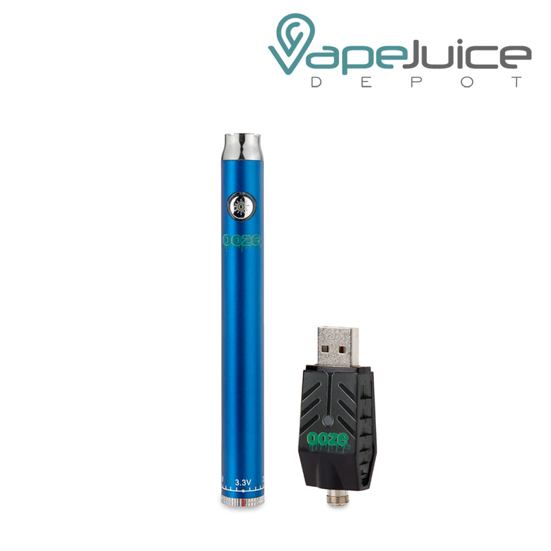 Saphire BlueOoze Twist Slim Pen Battery with Smart USB - Vape Juice Depot