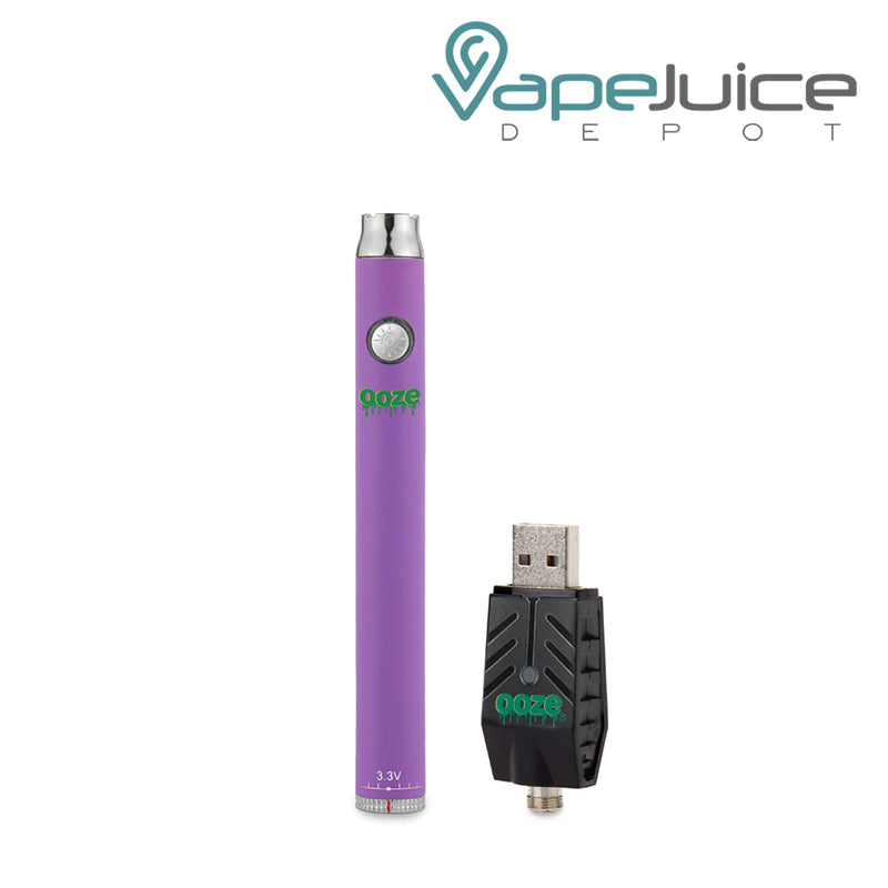 Ultra Purple Ooze Twist Slim Pen Battery with Smart USB - Vape Juice Depot