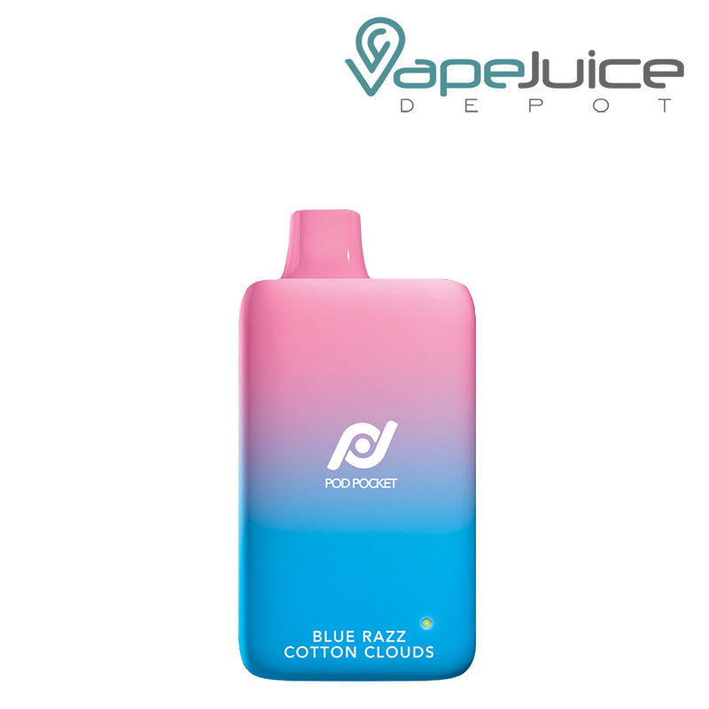 Blue Razz Cotton Clouds Pod Pocket 7500 Mesh Disposable - Vape Juice Depot