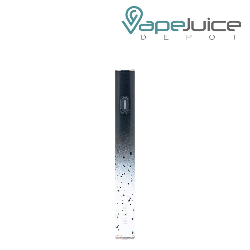 Black Splatter DazzLeaf VV 510 Preheat Micro USB Battery with a power button - Vape Juice Depot